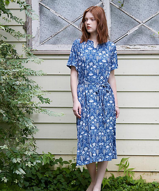 WEB限定／M～LL3サイズ／ジャージ素材】パルテール柄