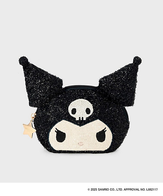 ◇【クロミ】フェイス型キラキラシェルポーチ（2002508627