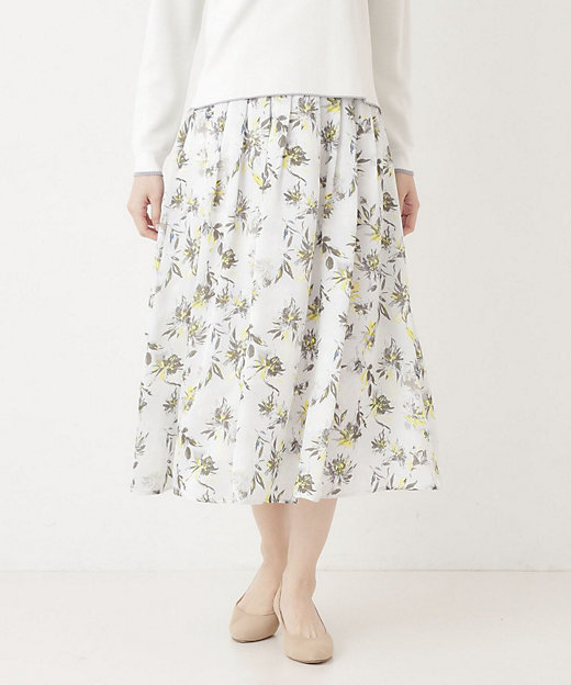 M～3Lサイズ／セットアップ】グレースフラワープリントスカート