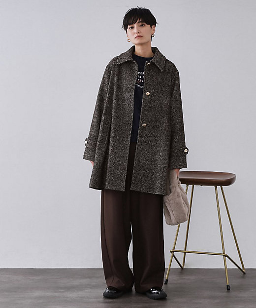 ヘリンボーンステンカラーコート（2002555765） | OPAQUE