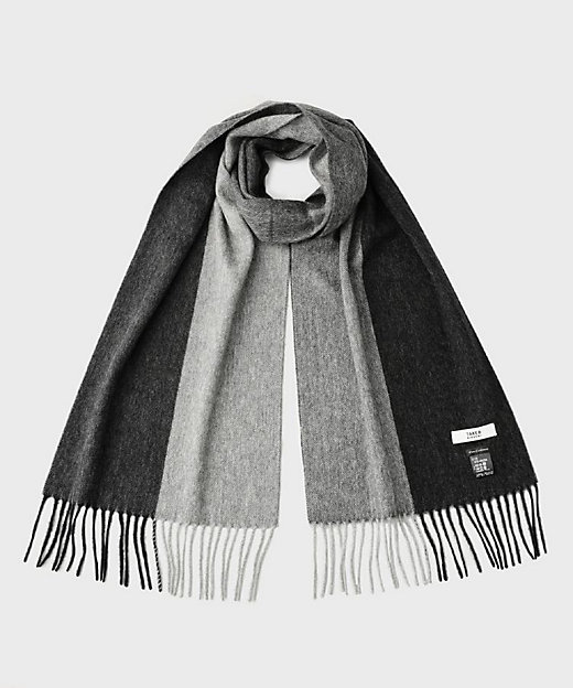 洗えるカシミヤ】ピュアカシミヤ 4面パネルマフラー