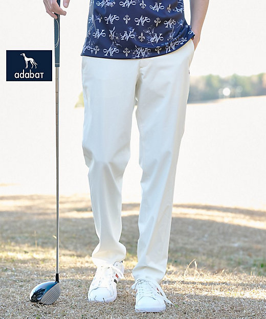 ADABAT NAVY】撥水フルダルテーパードパンツ