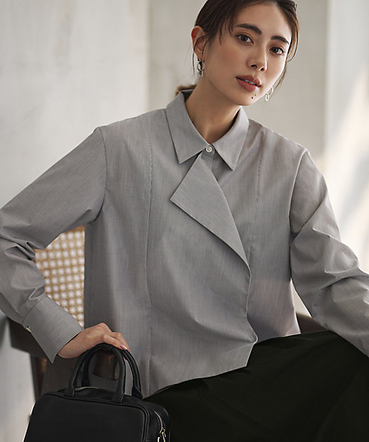 クリーンブロード ライダース風 クロップドシャツ