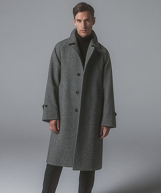 楽天市場】ツイード ステンカラー コート メンズの通販