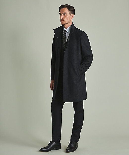 アンゴラビーバー スタンドカラーコート（COGOSW0402） | 五