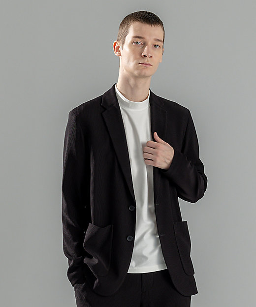 洗える／ストレッチ】ソフトプリーツストレッチ ジャケット