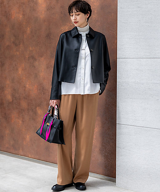 ラムレザー ステンカラー ジャケット（JKWWGA0304） | 23区