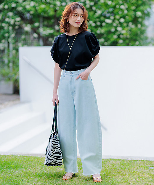 GLOW8月号掲載／洗える】スムースデザイン ツイスト カットソー