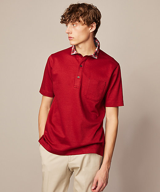 CIDAM 赤 ポロシャツ メンズ CIDAM 赤 ポロシャツ メンズ ワインレッド