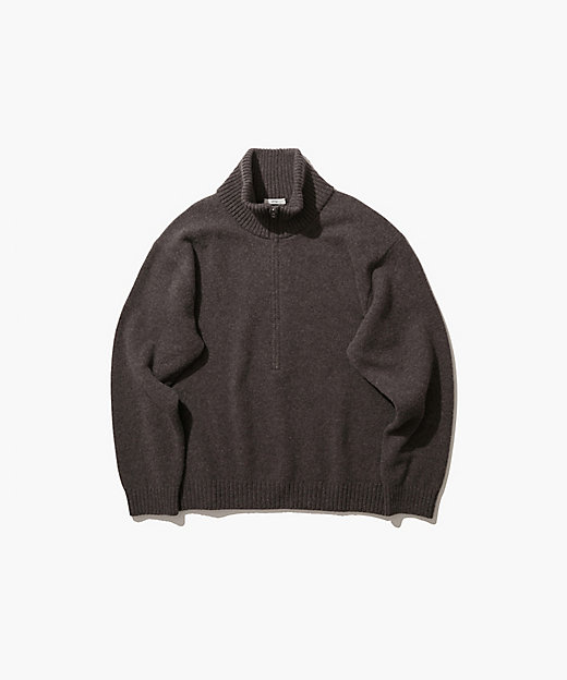 LAMBS WOOL ｜ ハーフジップセーター － UNISEX