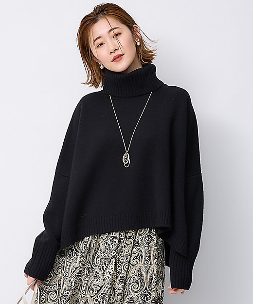 洗える】ウールカシミヤ ニットポンチョ（KRWOSW0652） | 23