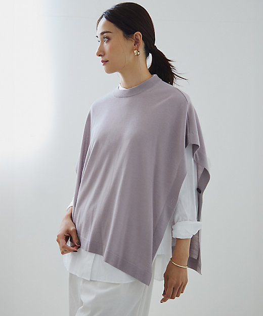 洗える】コンパクトウール ポンチョ（KRWWCA0359） | 23区 L