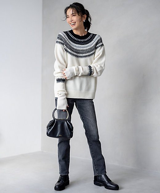 フェアアイル ニット（KRWWSW0563） | 23区 L (Women/大きい