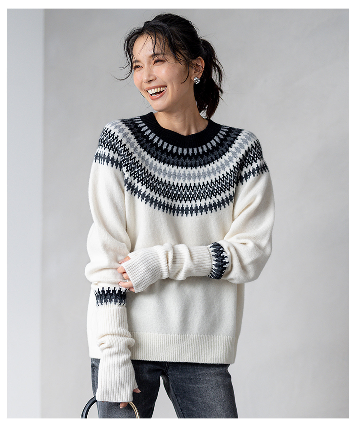 フェアアイル ニット（KRWWSW0563） | 23区 L (Women/大きい