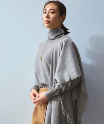 滝沢眞規子さん着用／BAILA掲載／洗える】ピュアカシミヤ