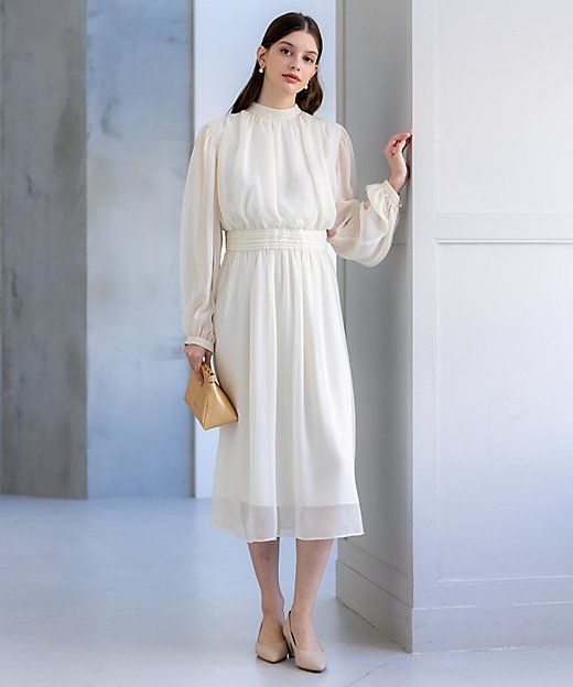 APPLAUDIR】クレープシフォン ドレス（OPAPGS0723