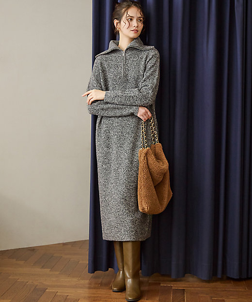 SLOW／一部店舗限定】ソフトウール ニット ワンピース