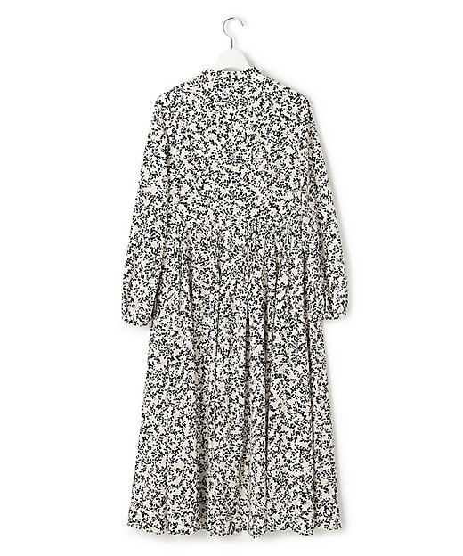 洗える】シャドーリーフプリント ワンピース（OPWWGM0305