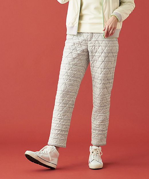 WOMEN】ノルディック柄 キルトパンツ（PPVLSW0524