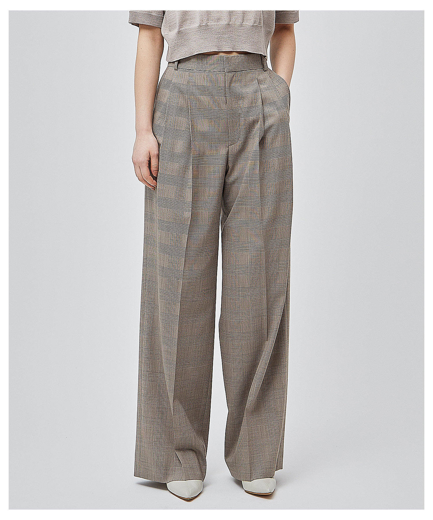 洗える】MER ／ グレンチェックパンツ（PRCWCA0202