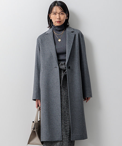 滝沢眞規子さん着用】ウールカシミヤビーバー チェスターコート