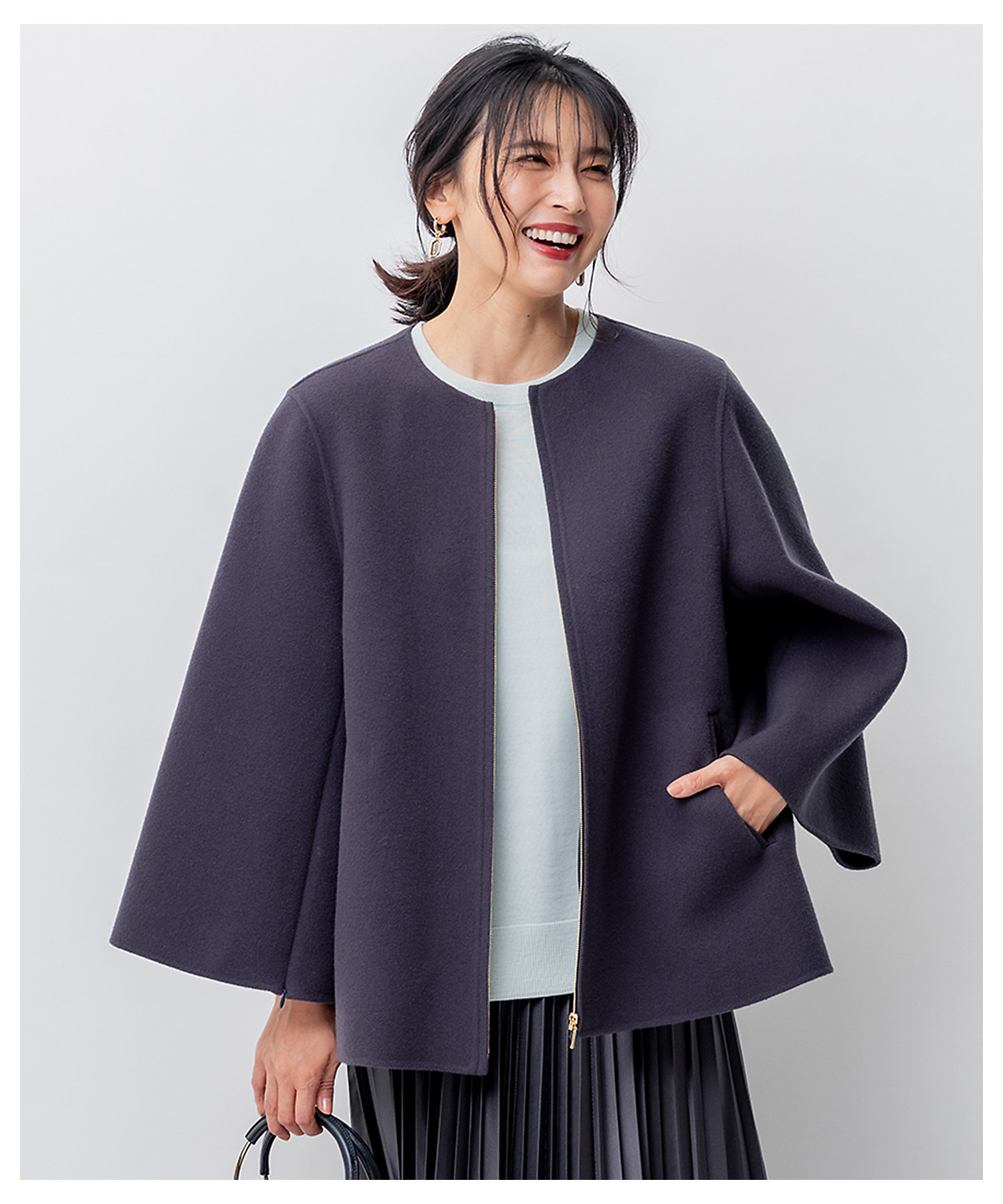 ウールリバー ケープ ジャケット（SCWSSW0408） | 23区 S