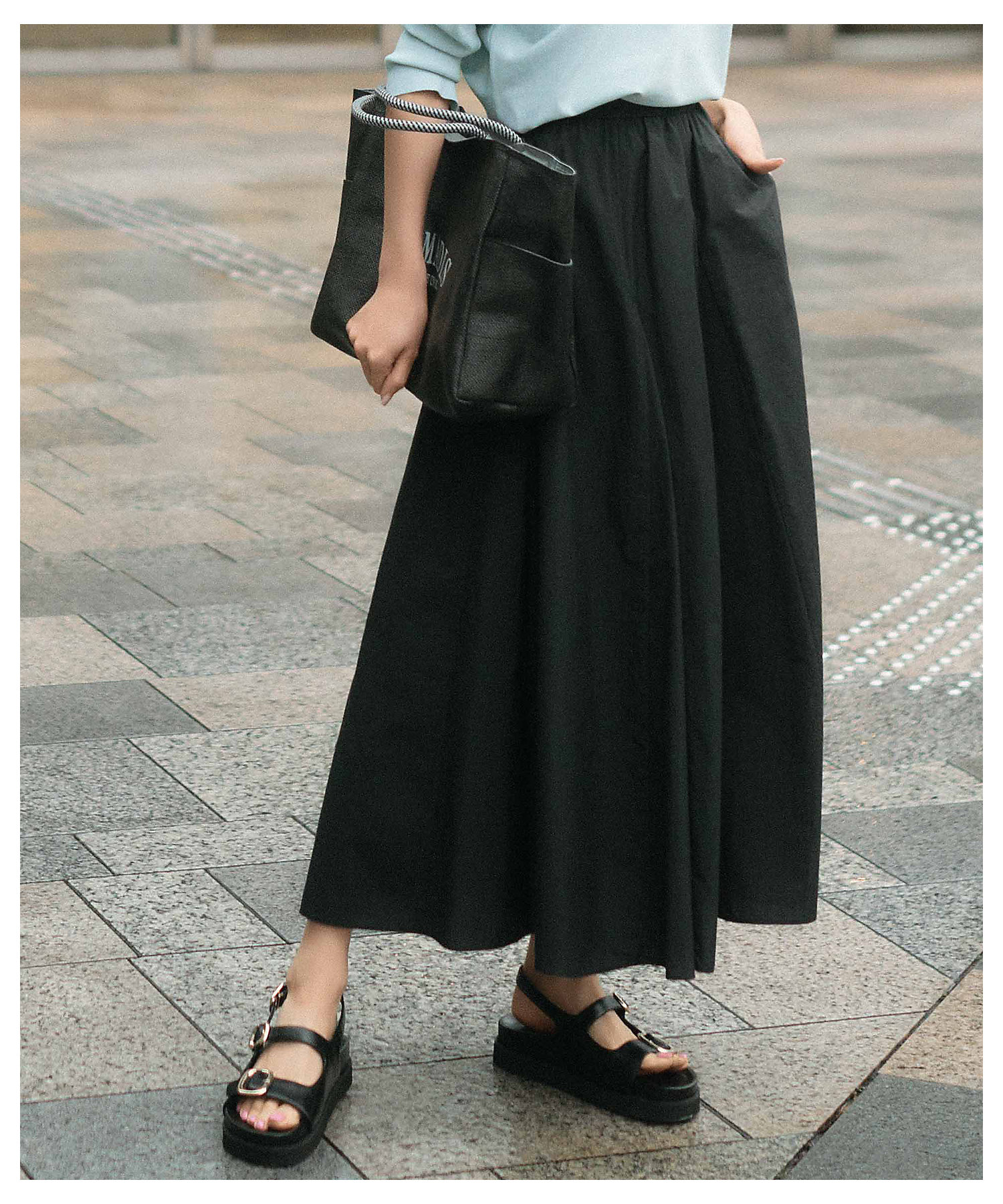 FR2 GOLF ストレッチナイロンフレアヘムドレス ブラックMサイズ FR2