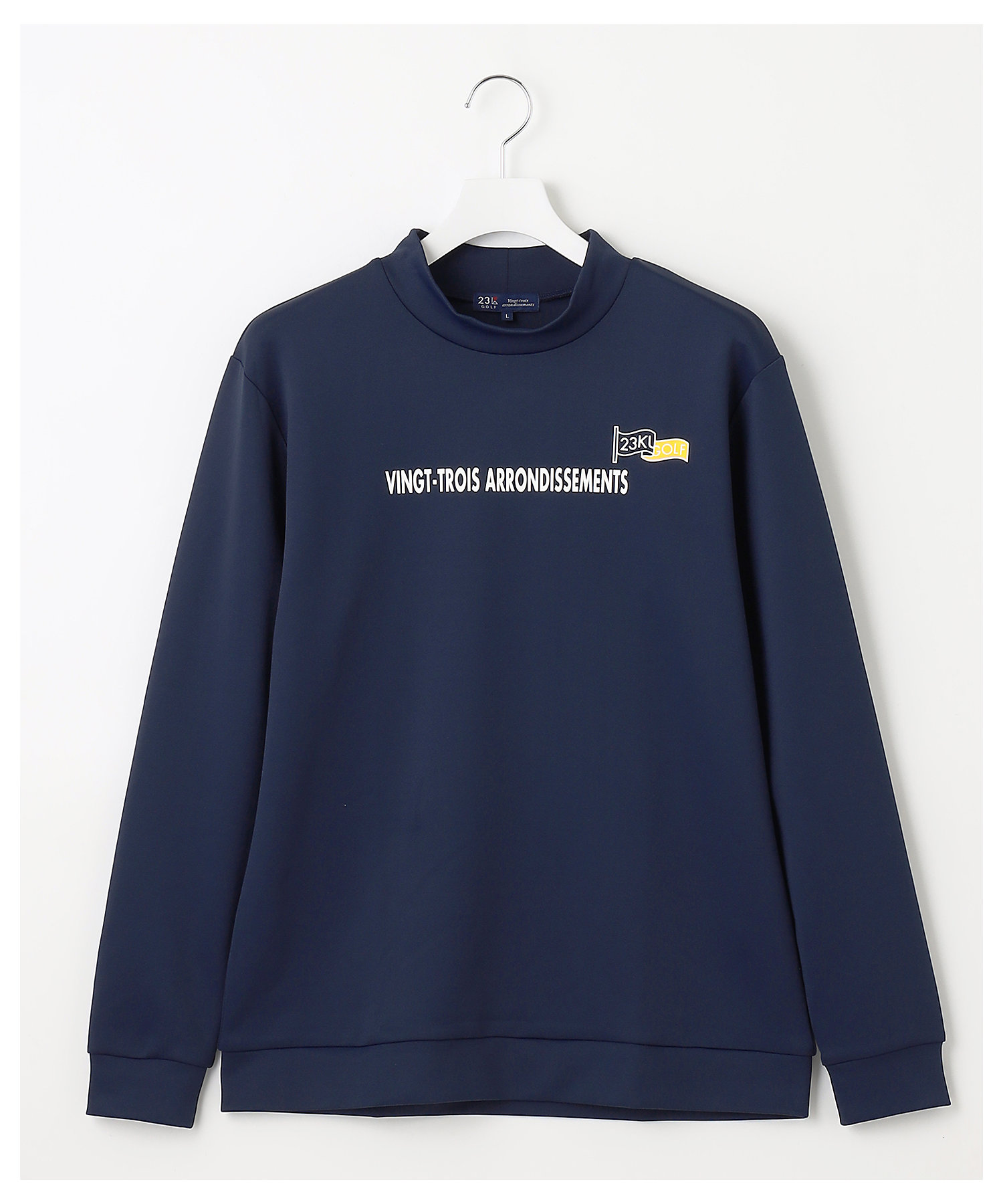 MEN】フロントロゴ モックネックシャツ（TOVTSA0321