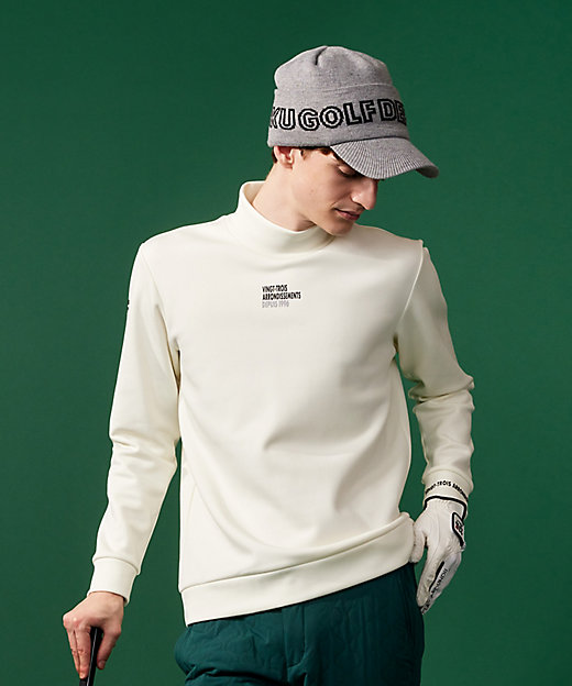 BEAMS GOLF モックネック 裏フリース トレーナー M MEN】ストレッチ裏