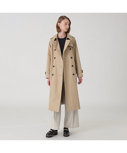 sheller シェリエ ベージュ トレンチコート ダブルブレスト ジャケット