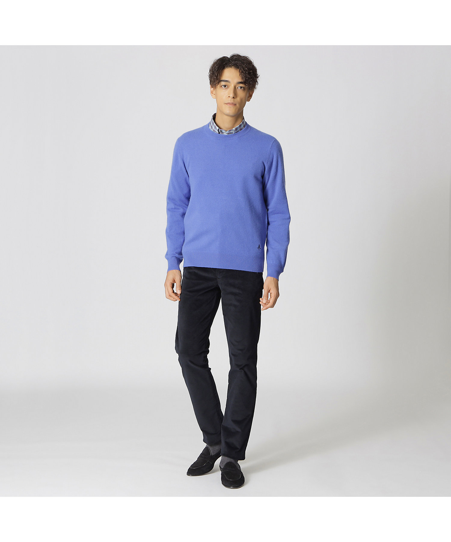 H4523-103◾️ランバン クルーネック カシミア100％セーター ゴルフ