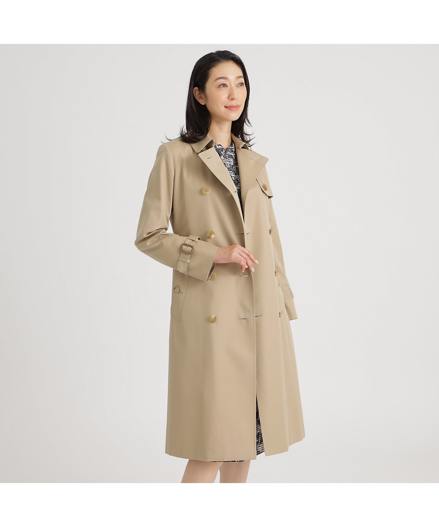 美品/美色】バーバリーズ ベージュ ベルト付 トレンチコート ノバ