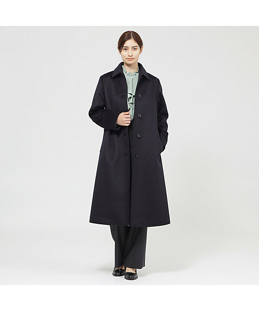 さかい】HERNO ウールカシミア ステンカラーコート さかい】HERNO