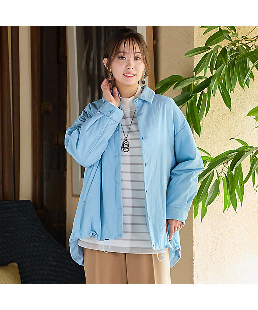 極薄中綿入りオーバーシャツ（56036501） | PISANO/ピサーノ