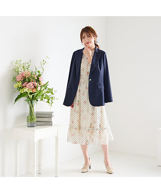 ロングテーラードジャケット（51102502） | Rose Tiara (Women