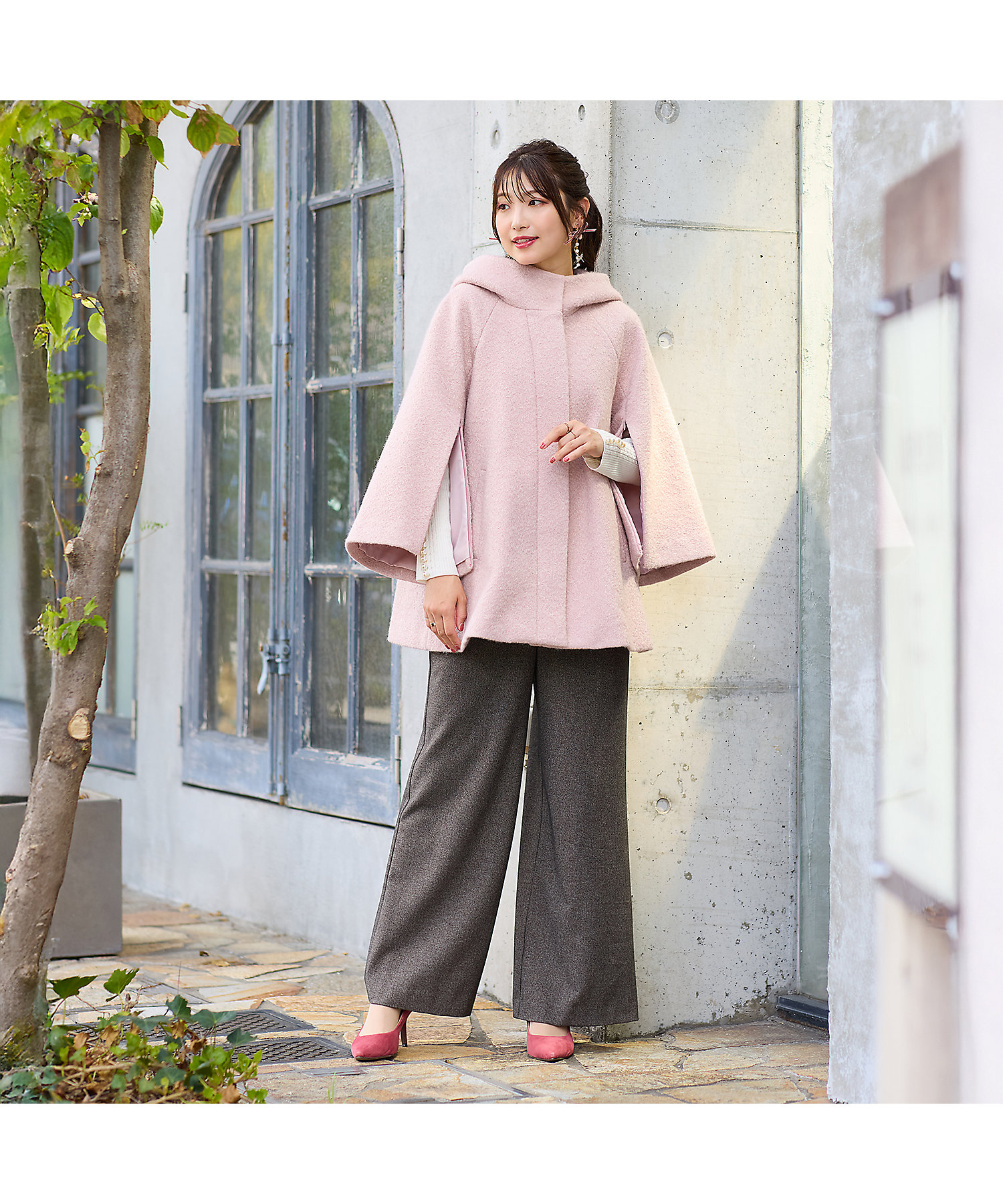 2WAY】ポンチョコート（51106508） | Rose Tiara (Women