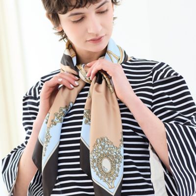 イタリア製・トレンドアイテム】ウォッチ柄スカーフ（81162603