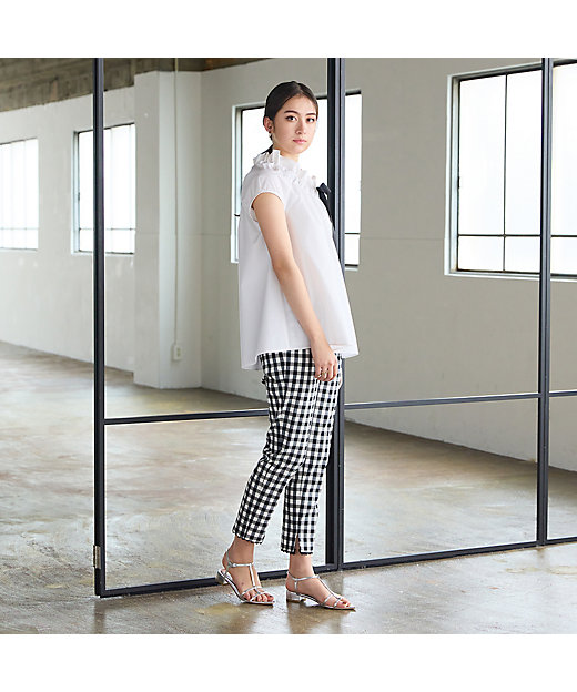 サブリナパンツ／Check（83053402A） | Rose Tiara