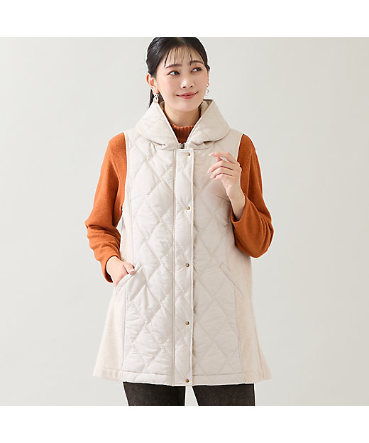 3L／4Lサイズあり】キルティングベスト（21006506