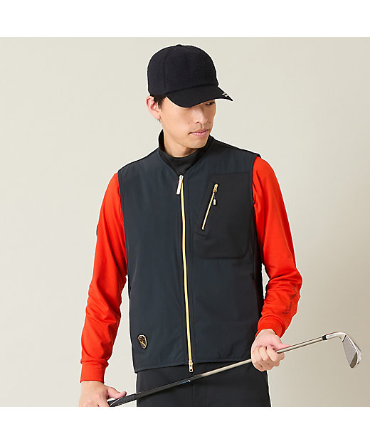 メンズ】裏フリース×ナイロン布帛ベスト（23006502） | Nissa