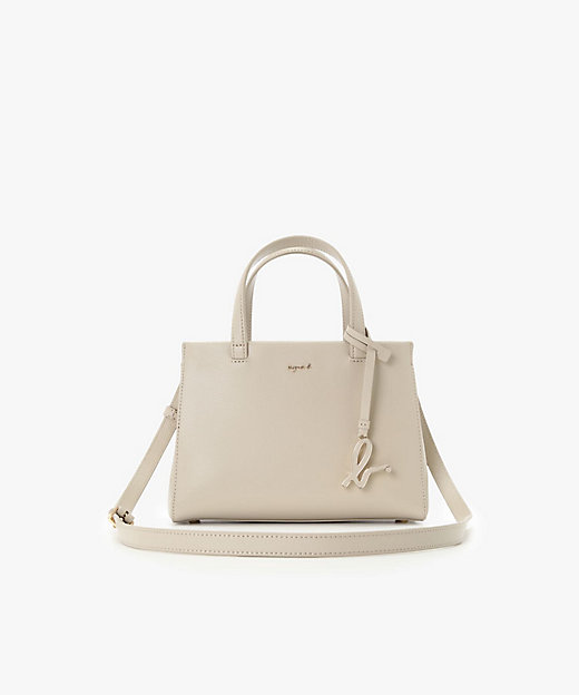 未使用級✨アニエスベー 2Wayハンドバッグ サフィアーノレザー ✨️極