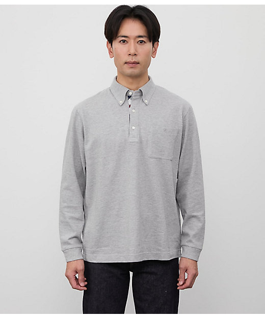 鹿の子 長袖ポロシャツ（202515625662） | NEWYORKER (Men