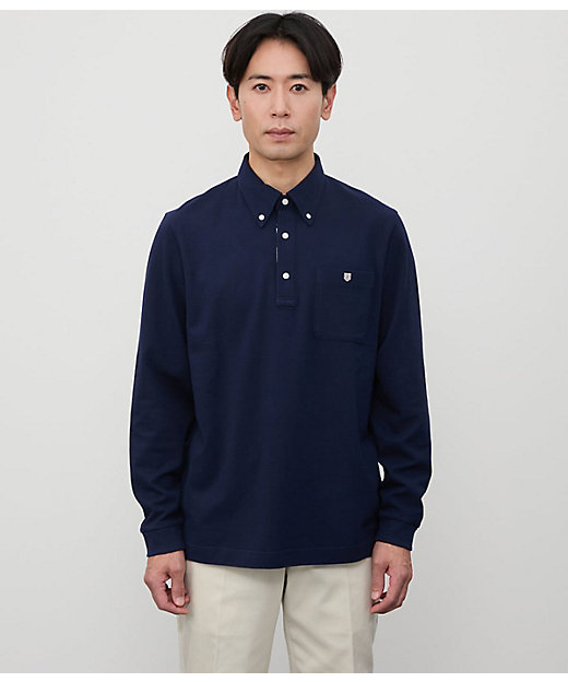 鹿の子 長袖ポロシャツ（202515625662） | NEWYORKER (Men