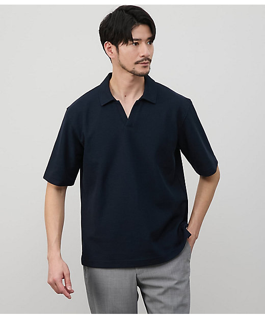 I cotoni di Albini スキッパー ポロシャツ