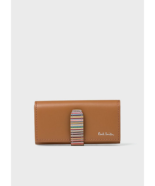 シグネチャーストライプタブ キーケース（553409P065