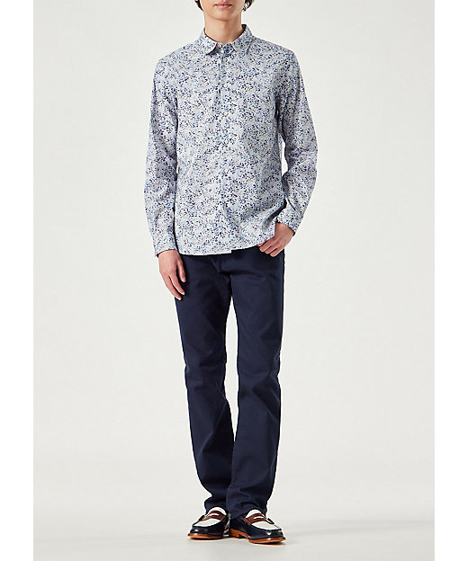 Textured Floral” プリントシャツ