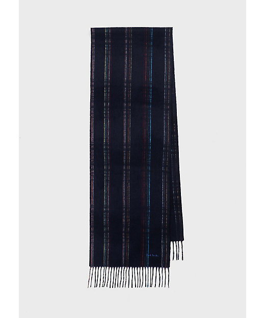 ランダムストライプ カシミヤ マフラー（240406CA） | Paul