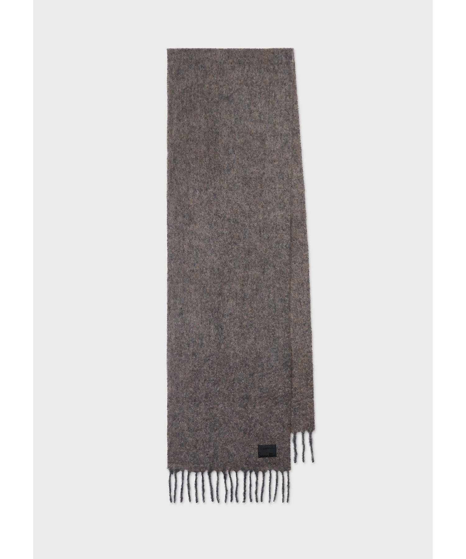 Cropped Logo” モヘヤブレンド マフラー（250434EC