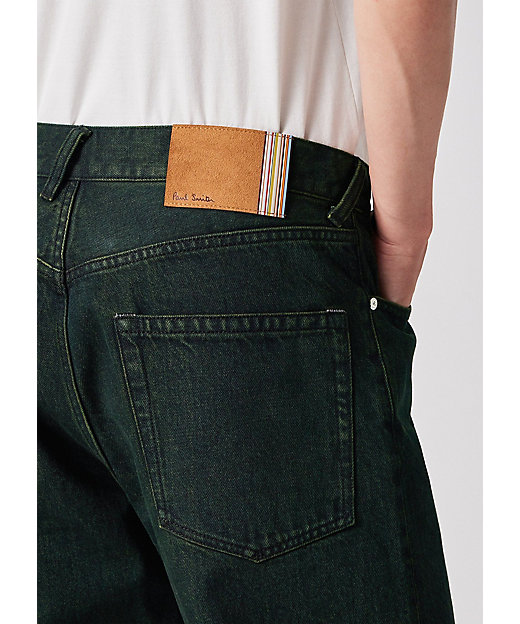 ダークグリーン オーバーダイ ジーンズ（253119842YD