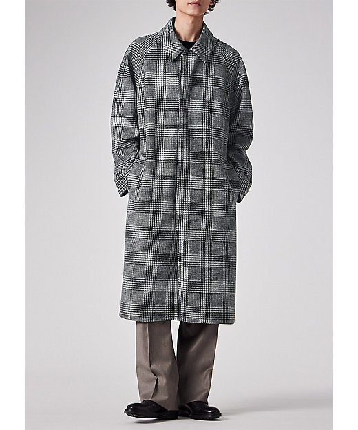 GUCCI 2021 ミケーレ チェック ステンカラーコート 44 GUCCI 2021